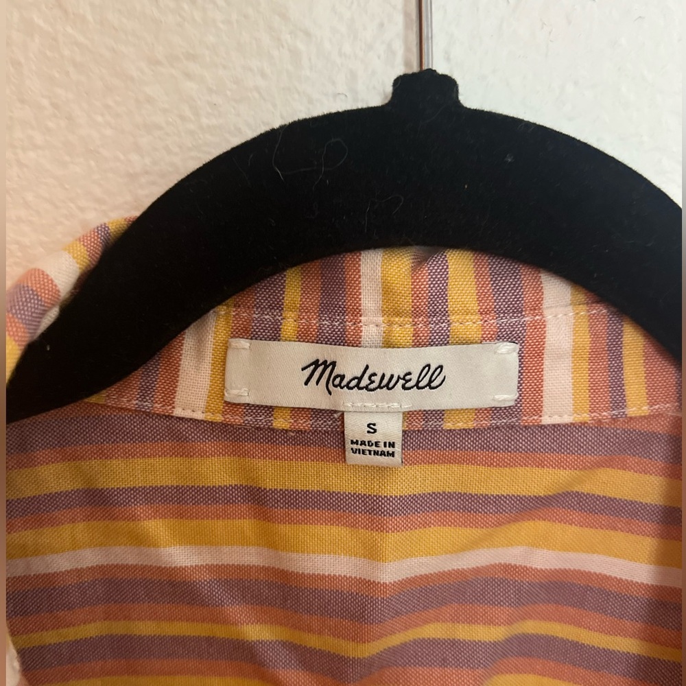 Madewell multicolored striped button down
